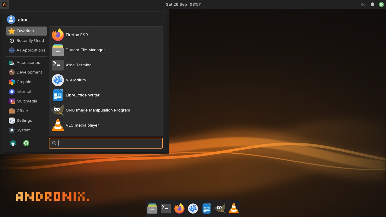 Kali Modded OS app menu